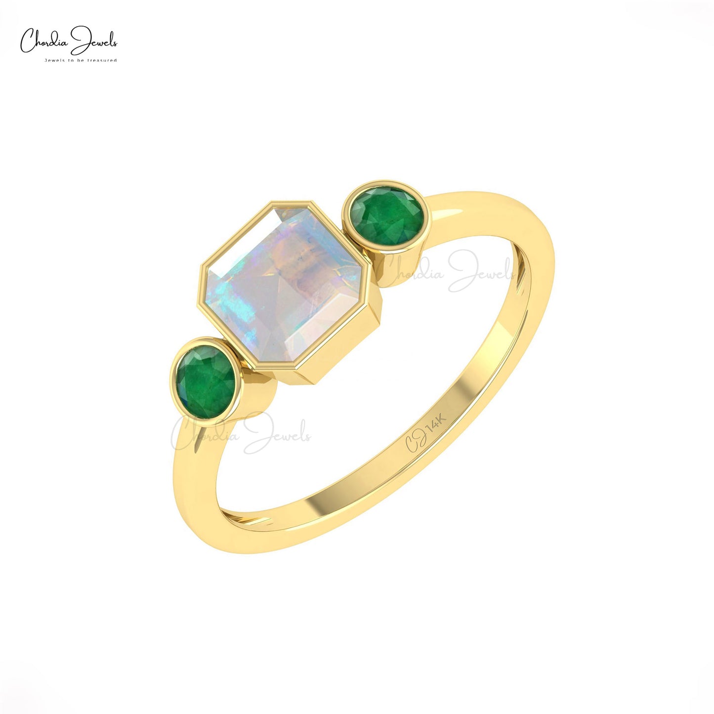 Three Stone Wedding Ring