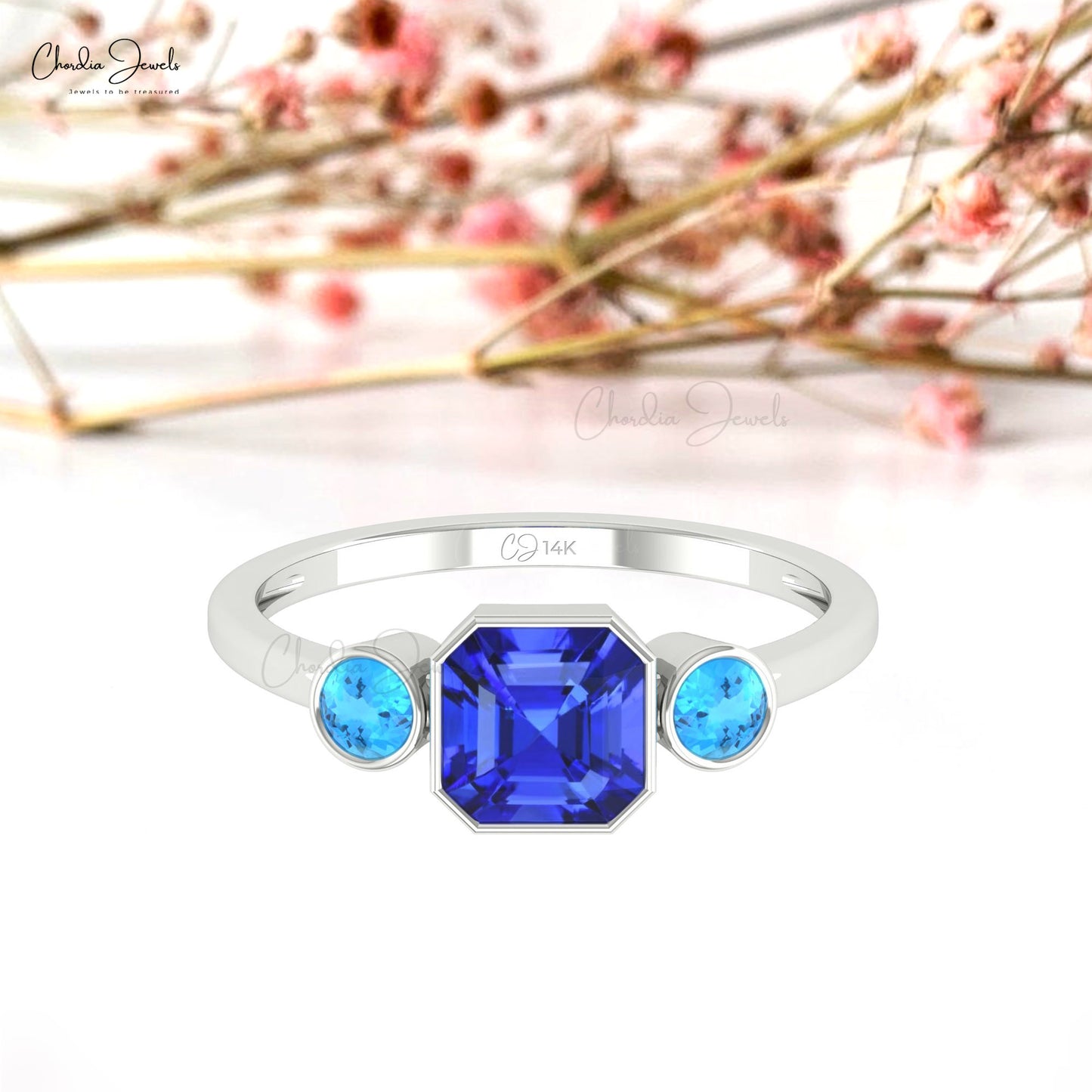 TANZANITE & SWISS TOPAZ RING