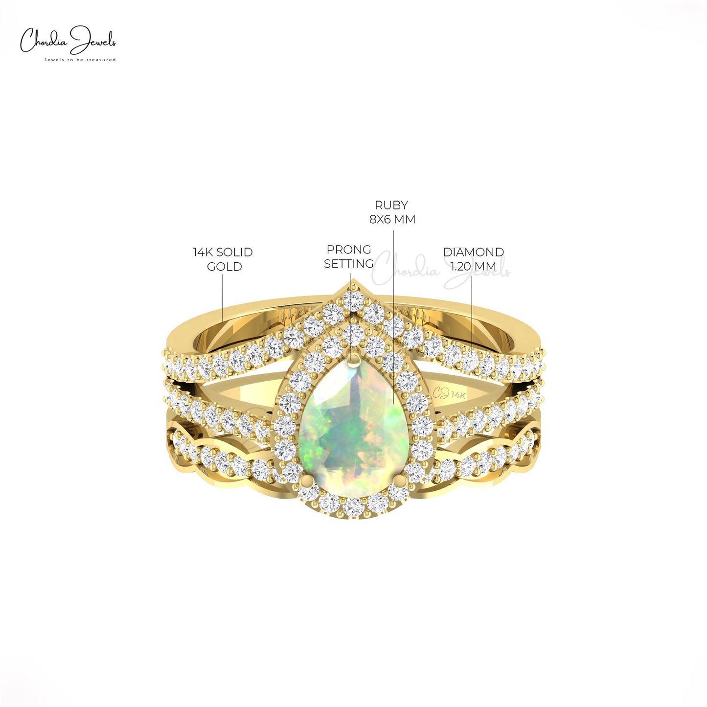 14k Gold Diamond Ring