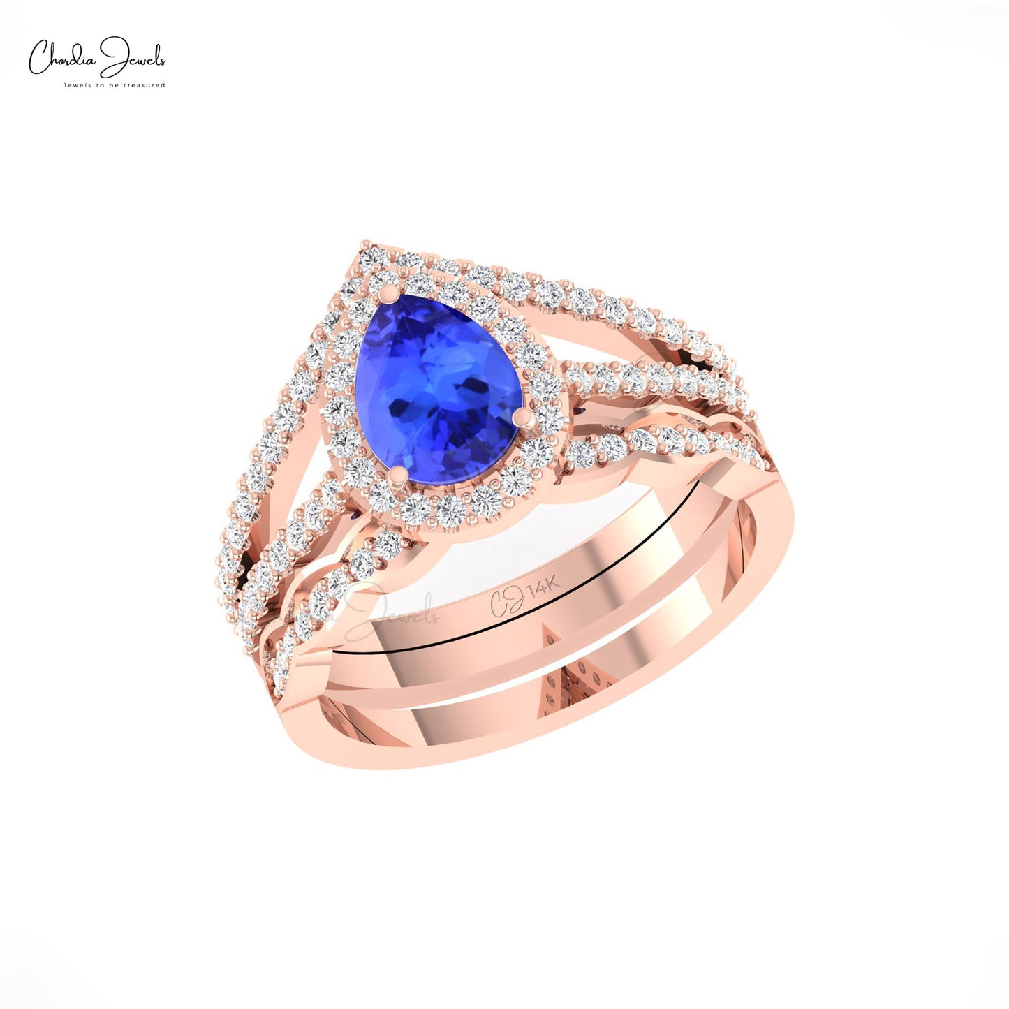 Split Shank Halo Ring