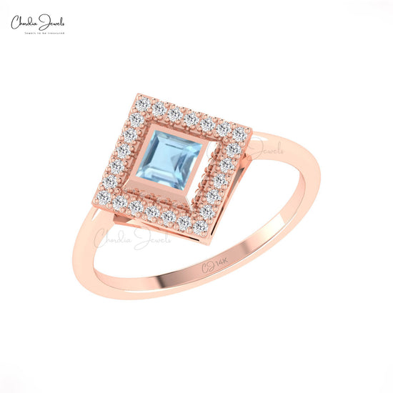 Halo Diamond Pave Rings