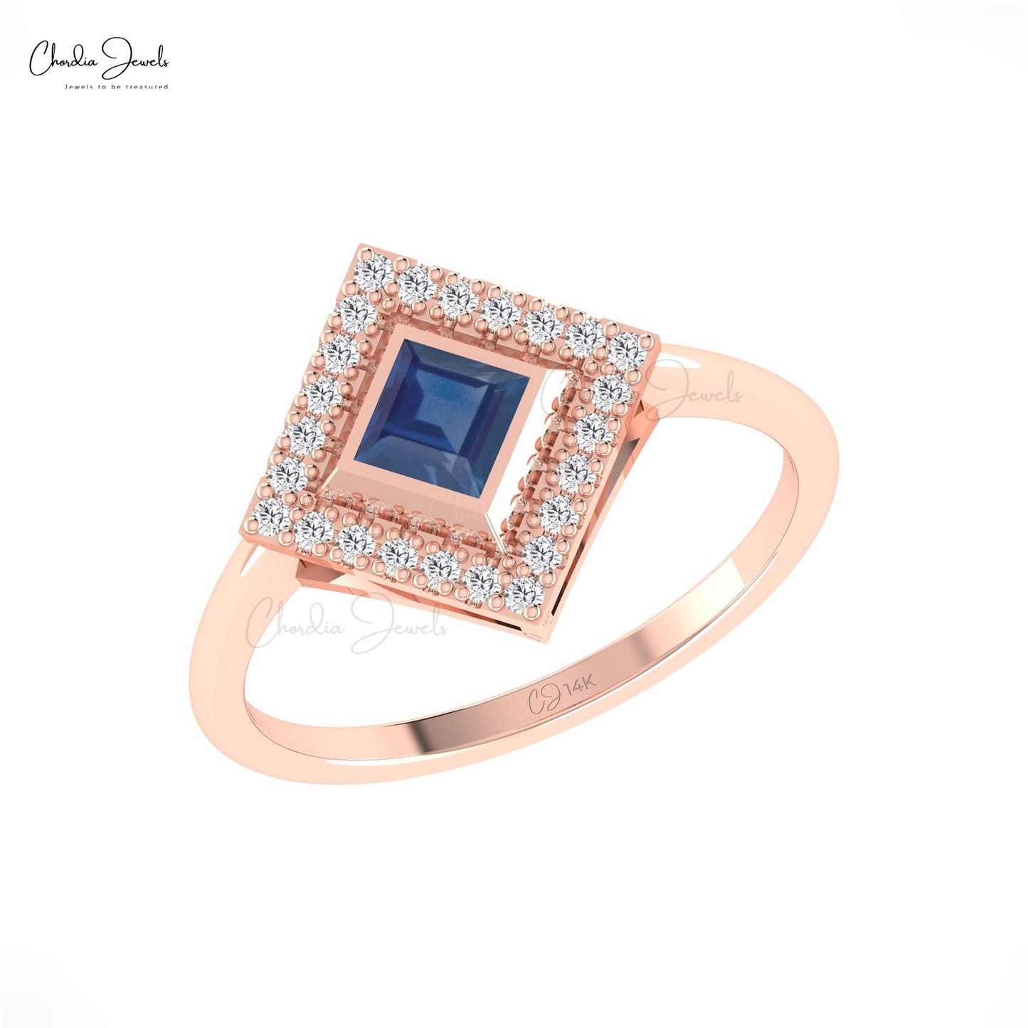 Princess Cut Sapphire Ring – Mekari by rk - official