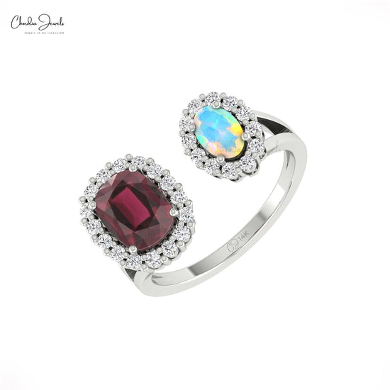 Natural Fire Opal Ring