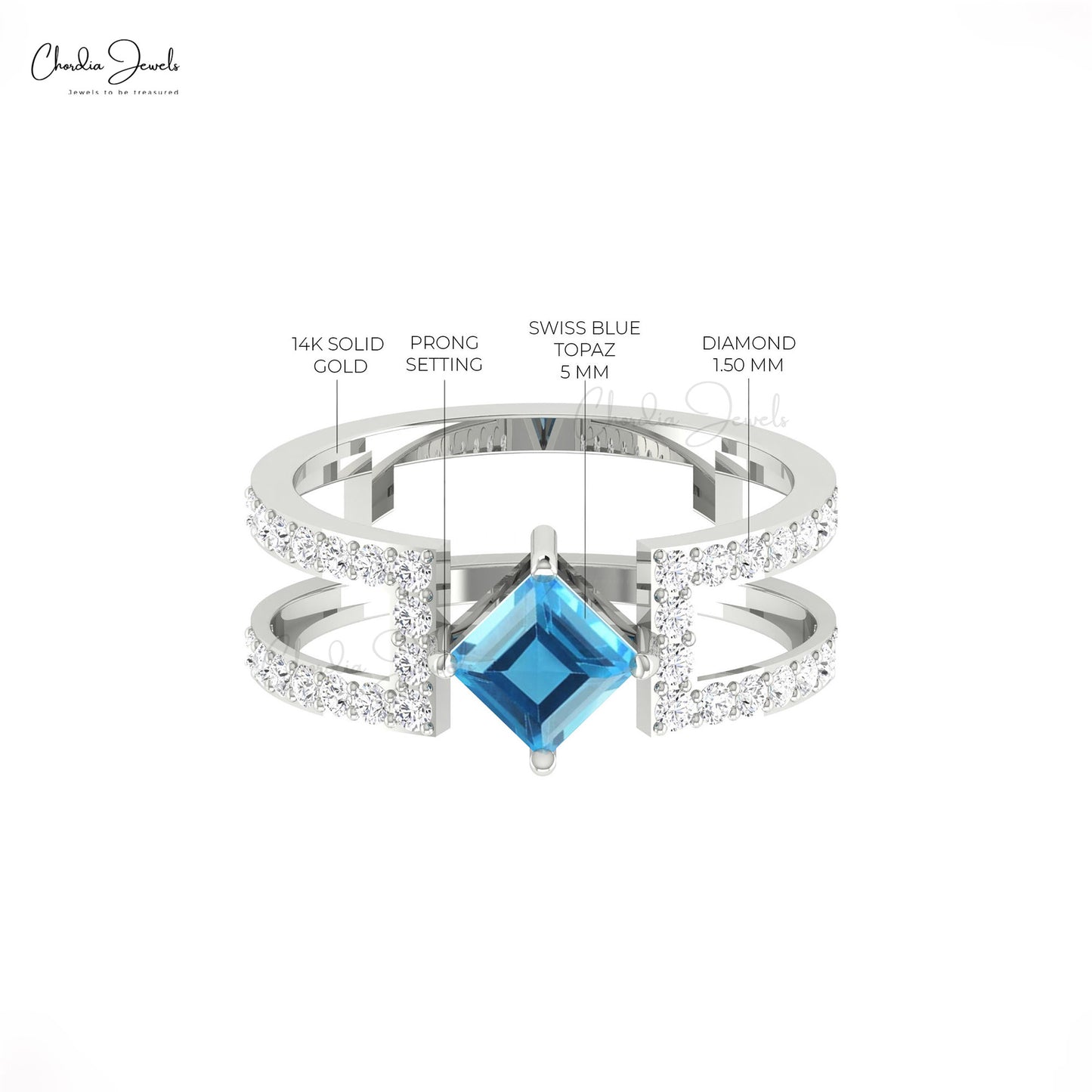 Parallel Split Shank Ring
