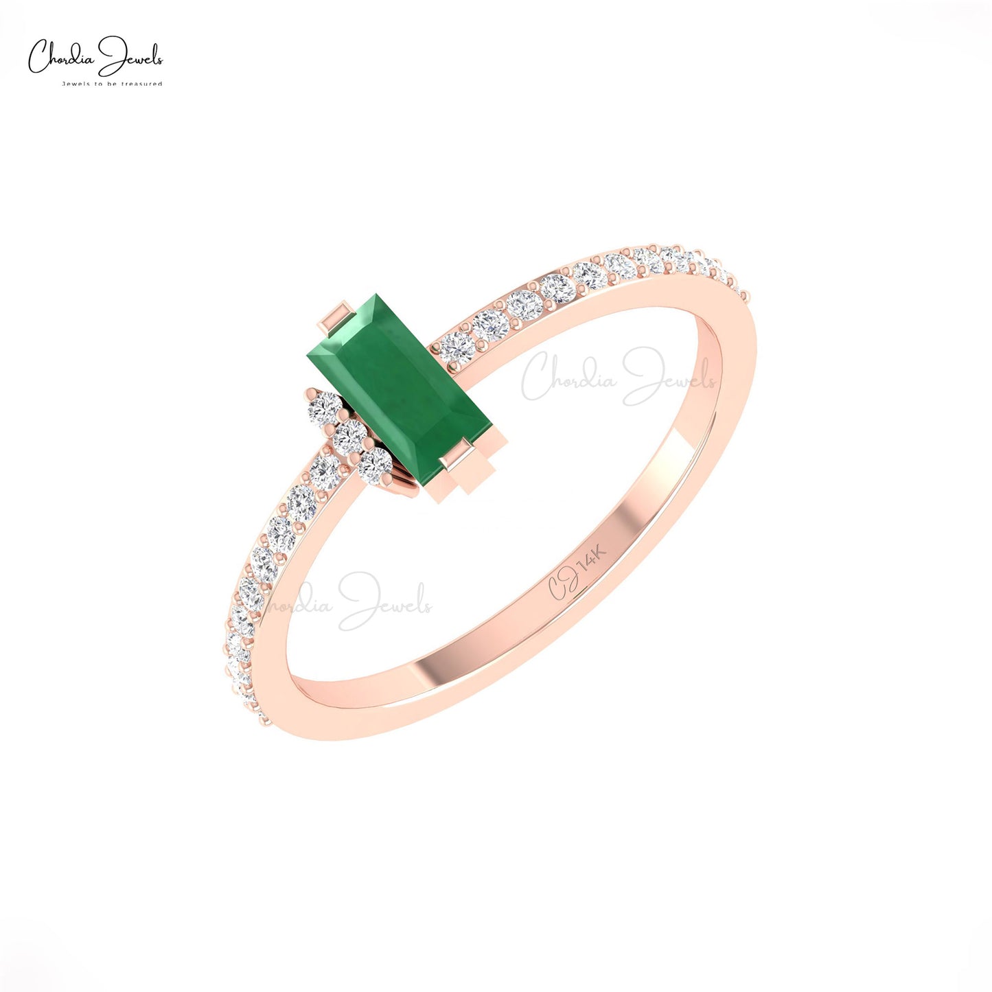 Dainty Emerald Ring
