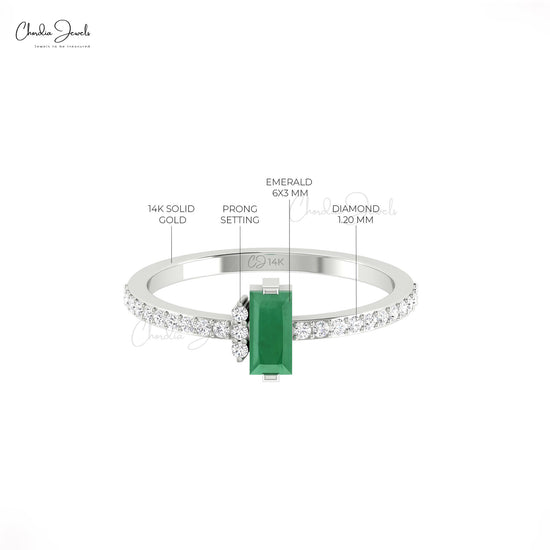 Transform your style with our real emerald ring.