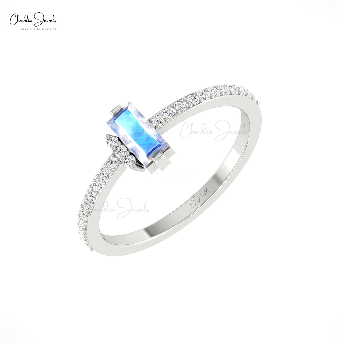 June Birthstone Gold Ring