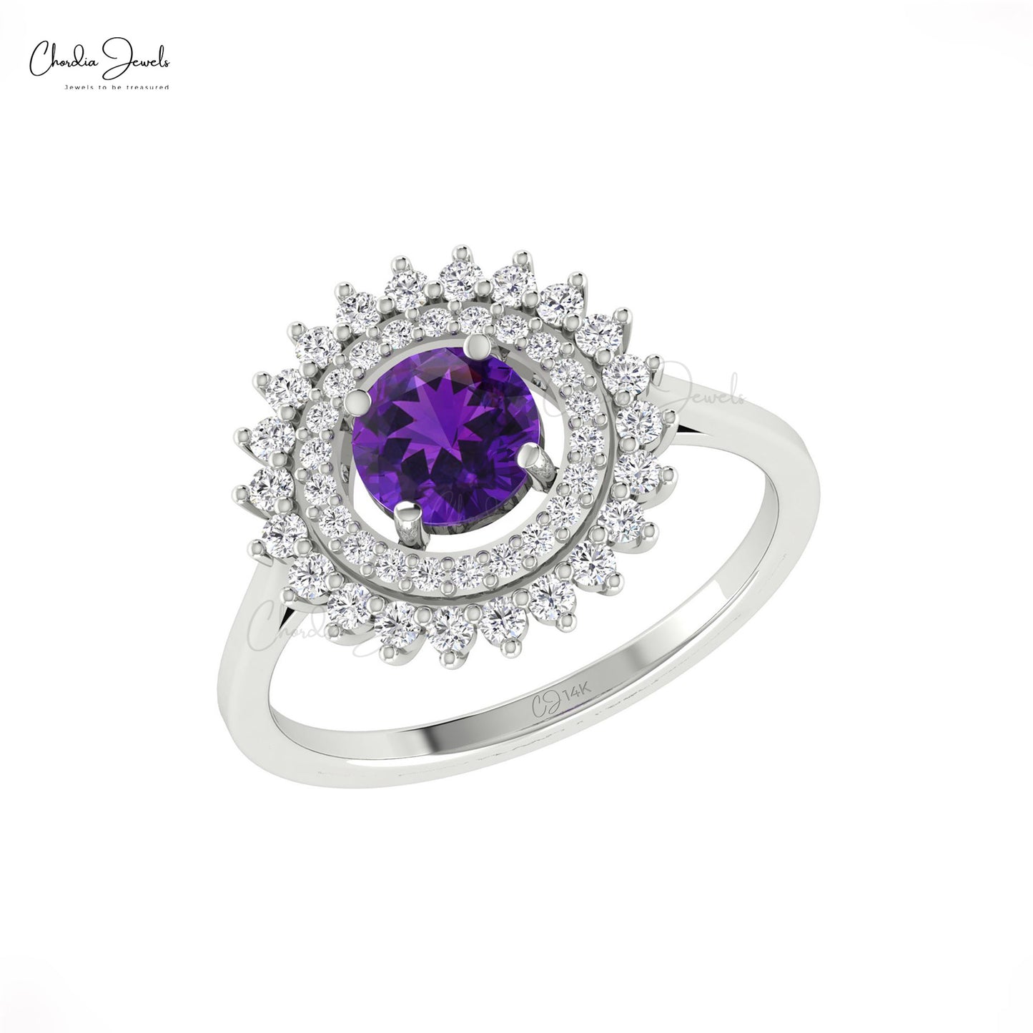 Prong Set Amethyst Ring