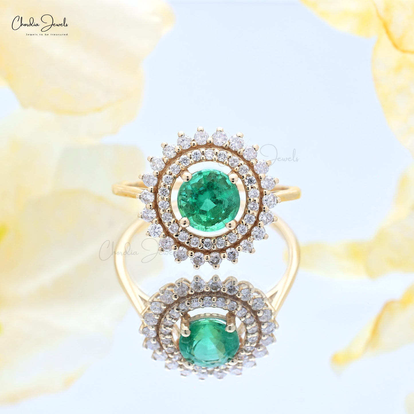 Enhance your personal style with this emerald statement ring.