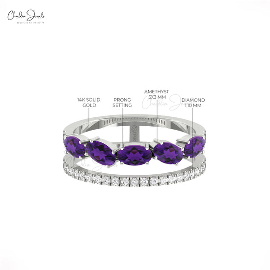 Real 14k Dual Band ring
