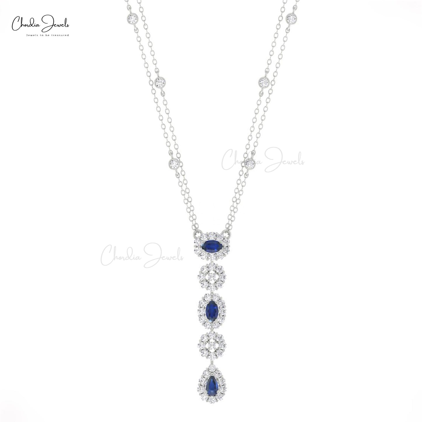 Real Blue Sapphire Necklace