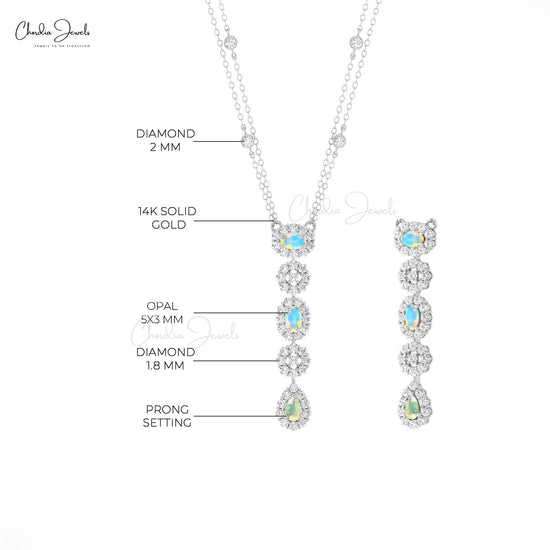 Halo Diamond Layering Necklace