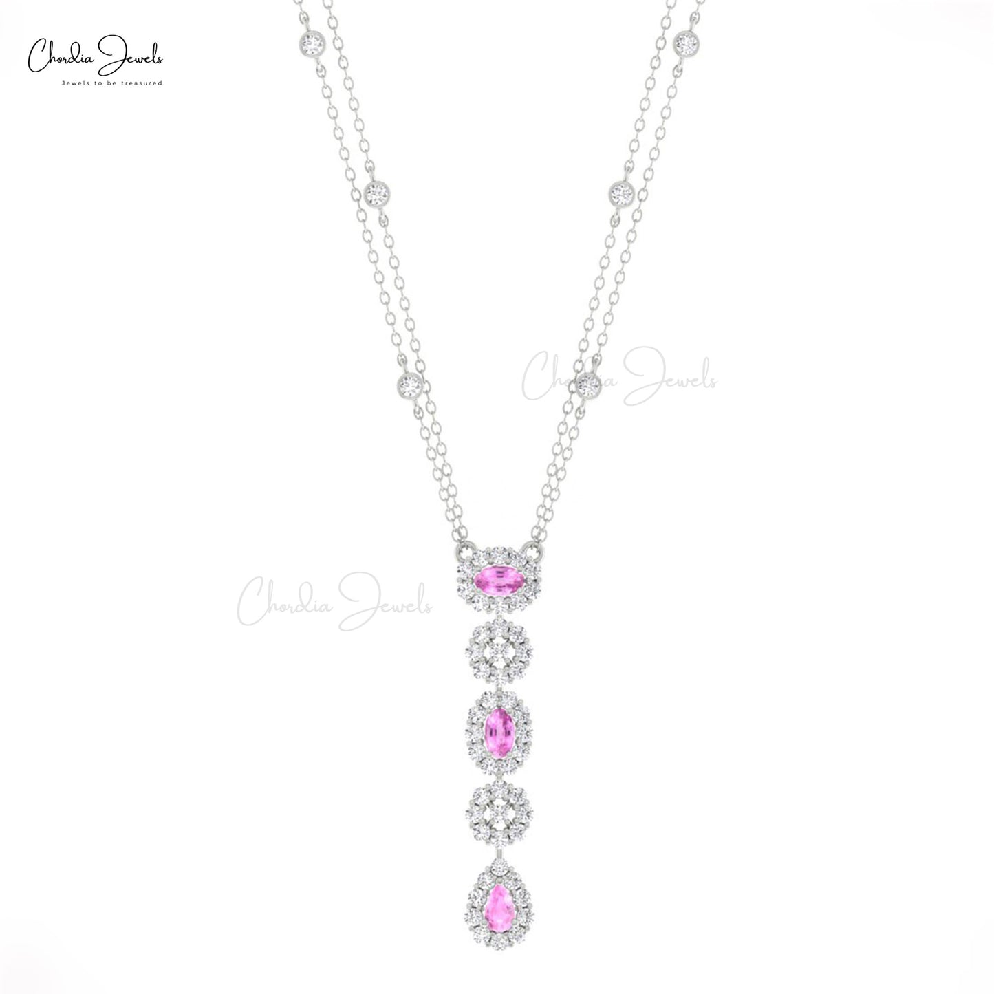 14k Gold Gemstone Necklace