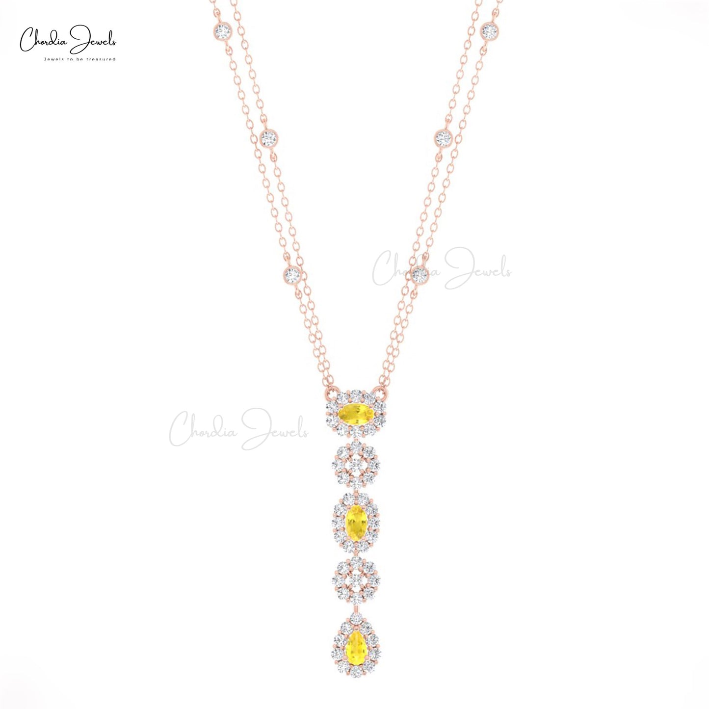 Lariat Gold Necklace