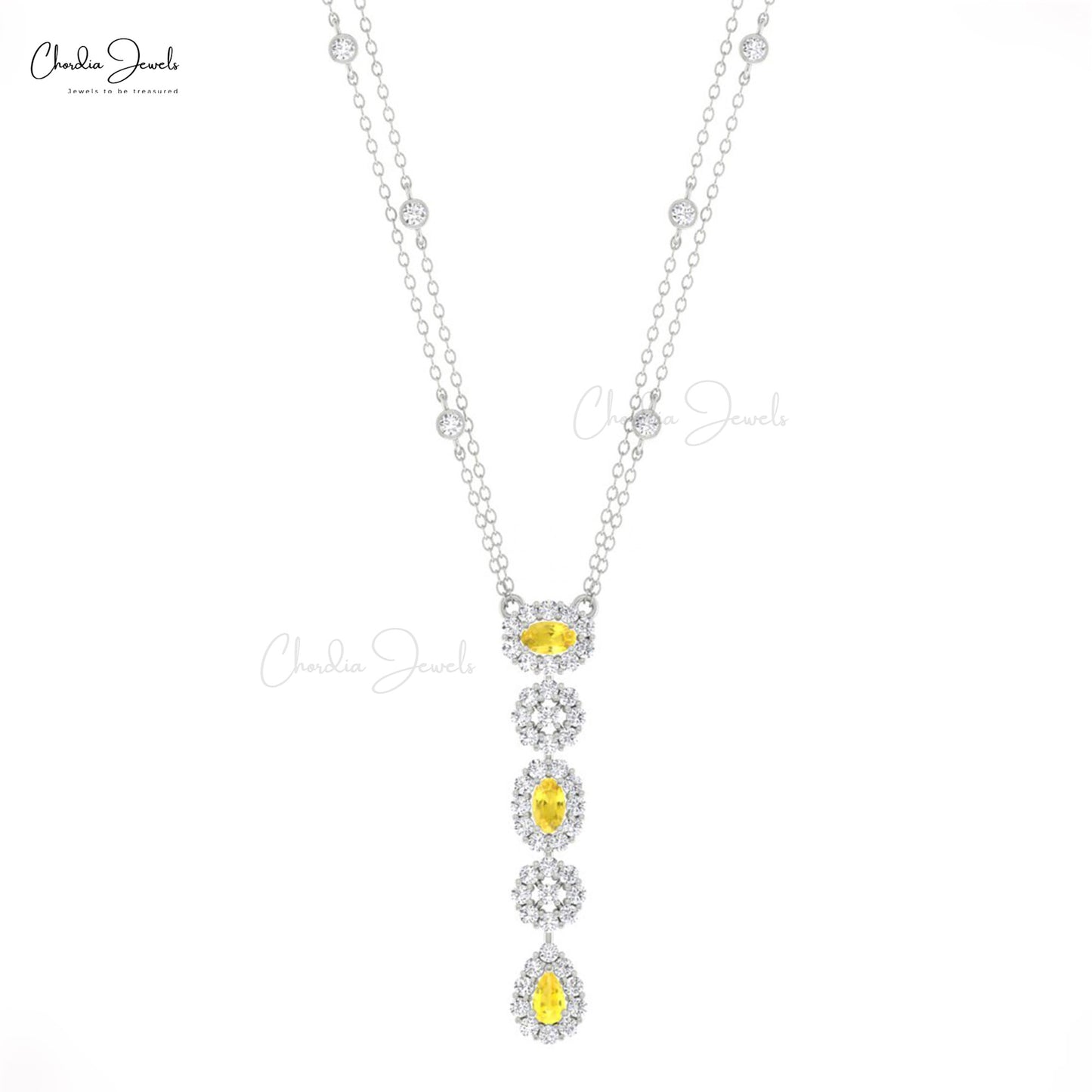 Yellow Sapphire Necklace