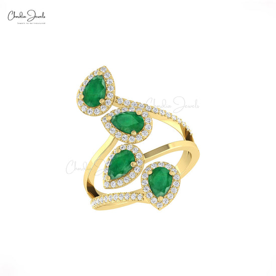 Transform your style with this women's emerald ring.