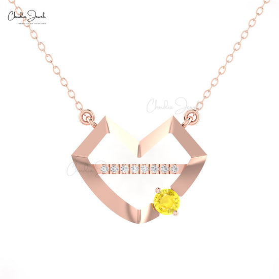 Yellow Sapphire Necklace