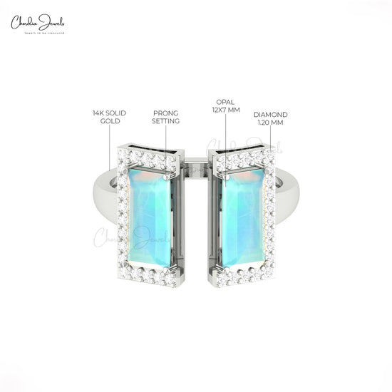 Diamond Half Halo Ring