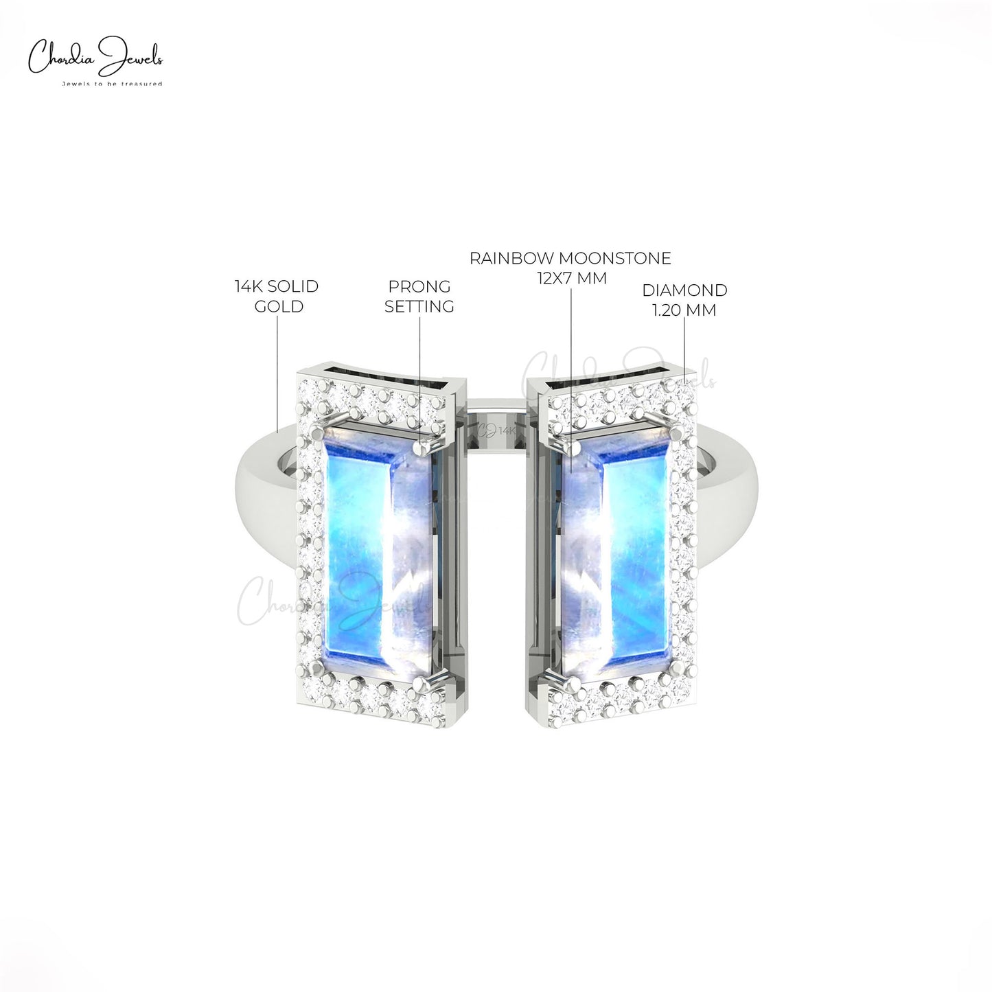 Diamond Halfway Ring