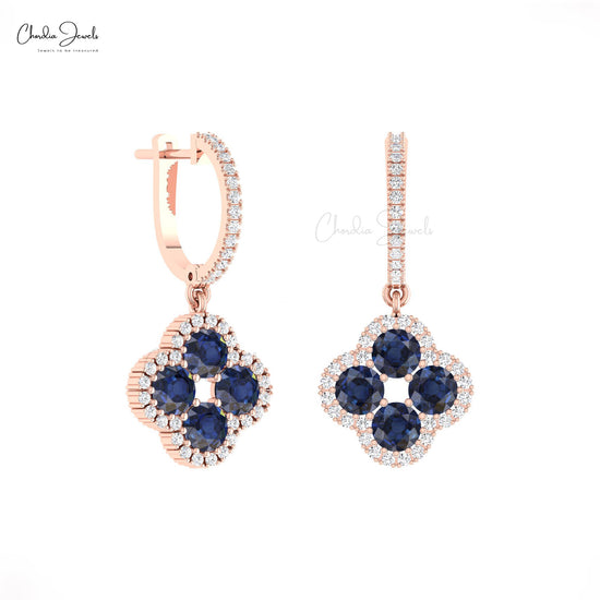 Dangle Four Leaf Earrings