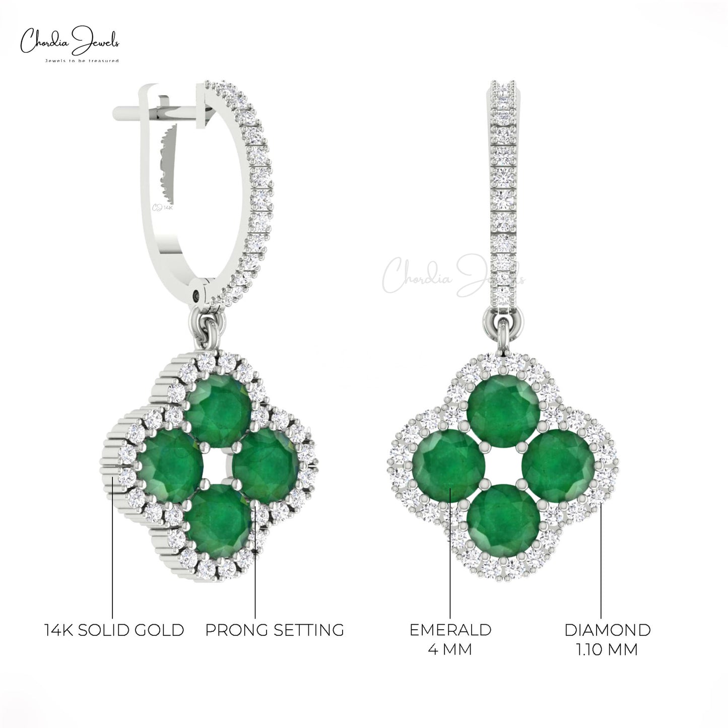 Halo Diamond Cluster Earrings