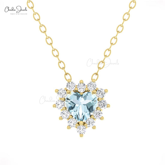 March Birthstone Fine Necklace