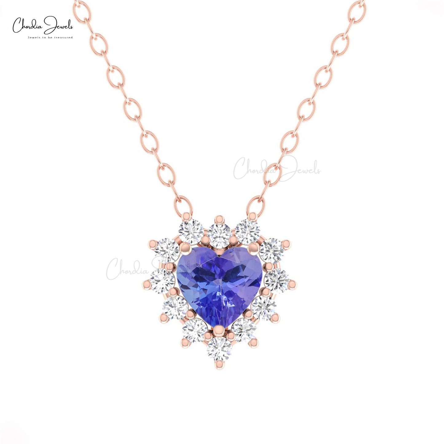 Halo Heart Necklace