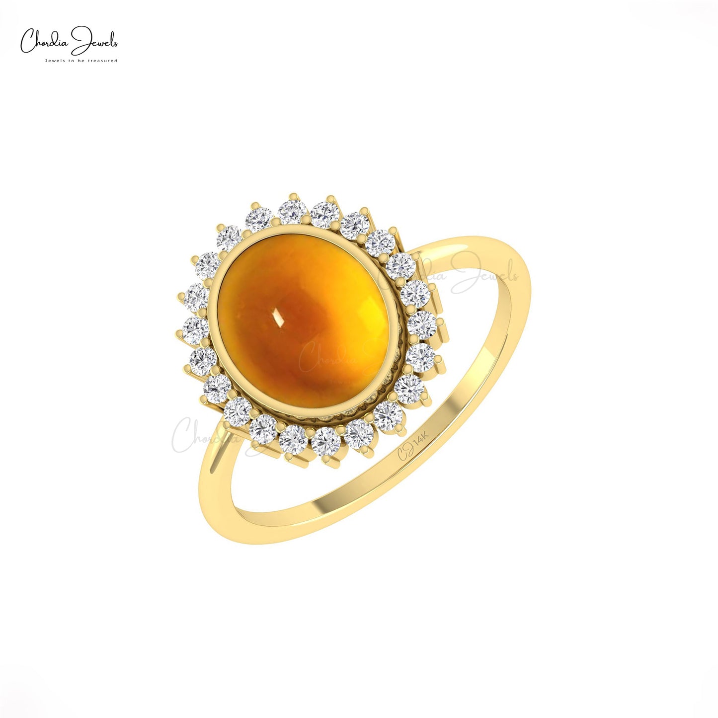 Oval Citrine Ring