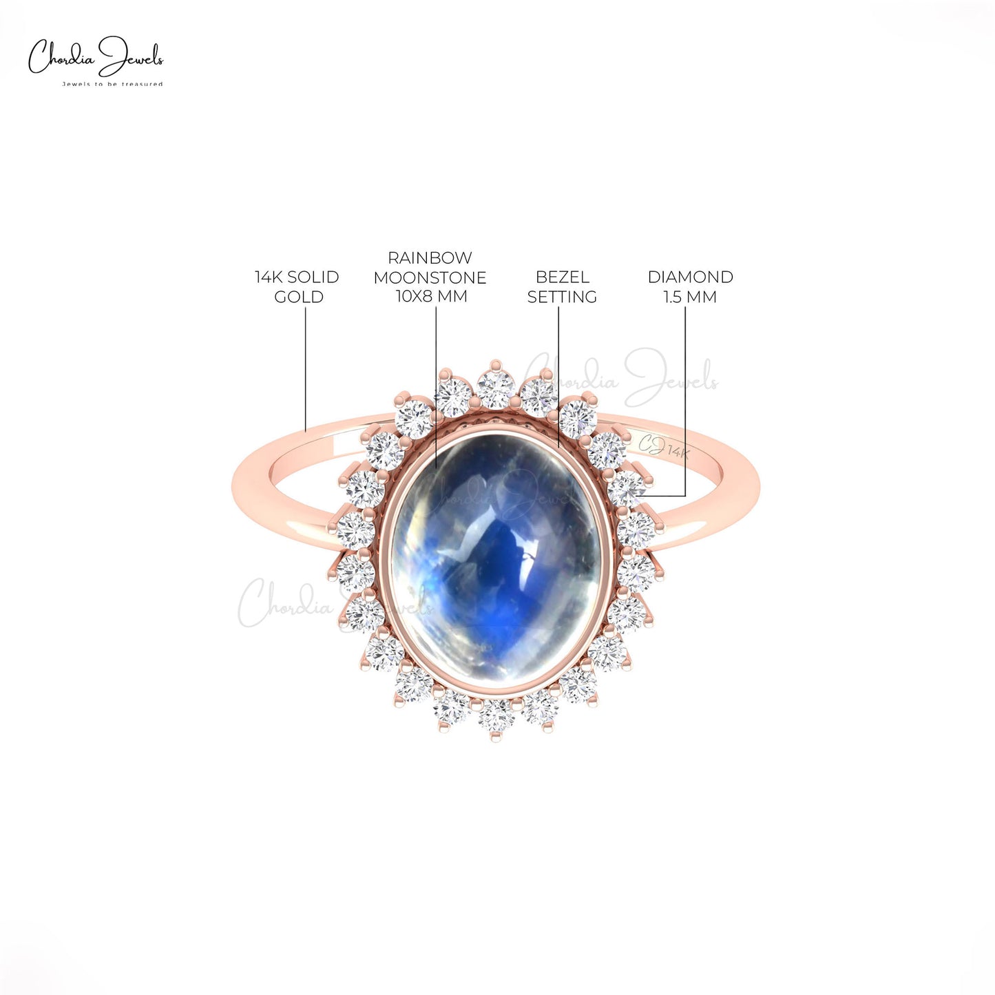 Diamond Halo Women Ring
