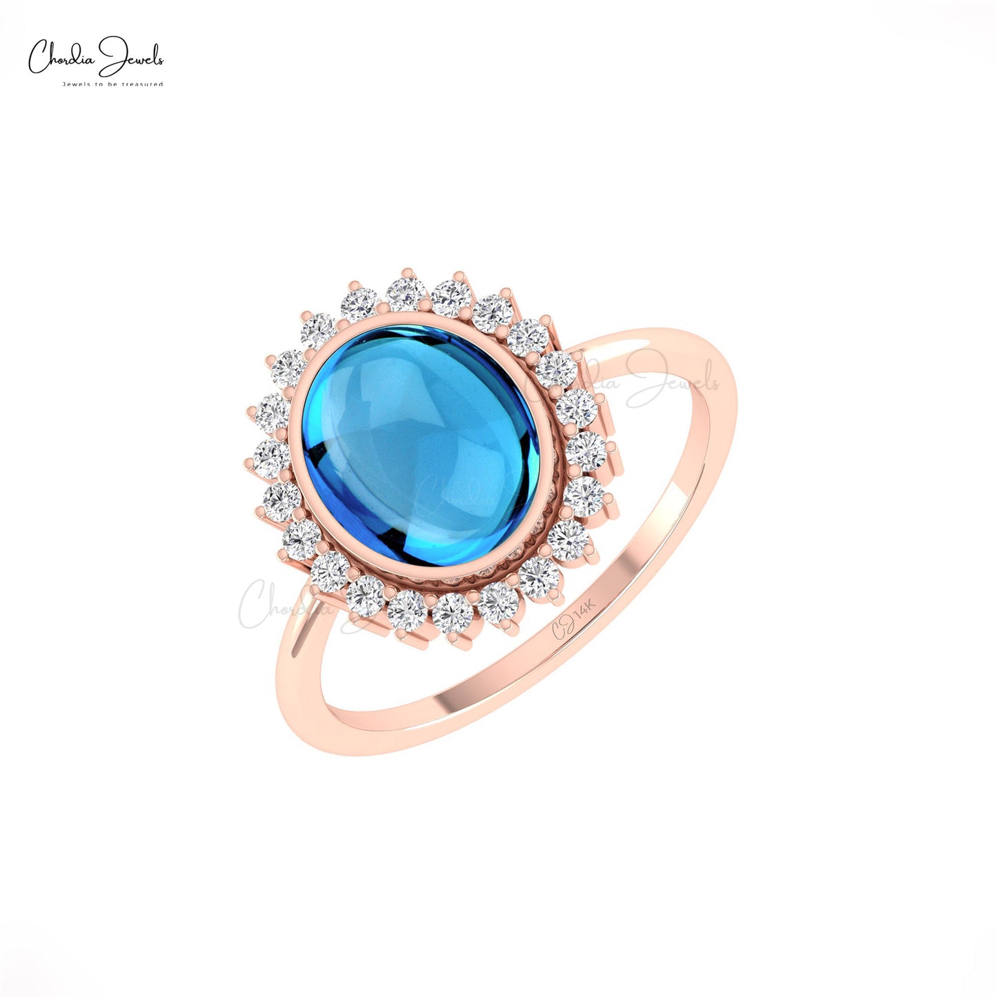 Swiss Blue Topaz Ring