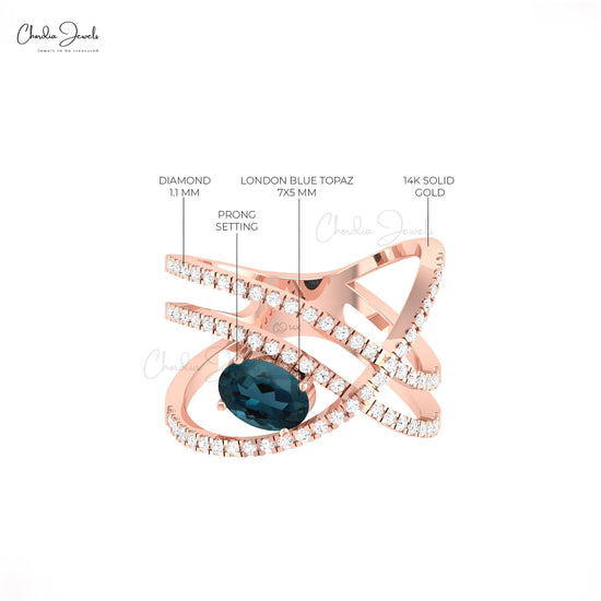 Oval Cut Unique Rings