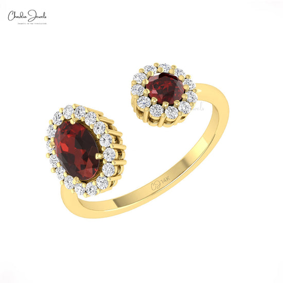 Prong Set Garnet Gemstone Ring