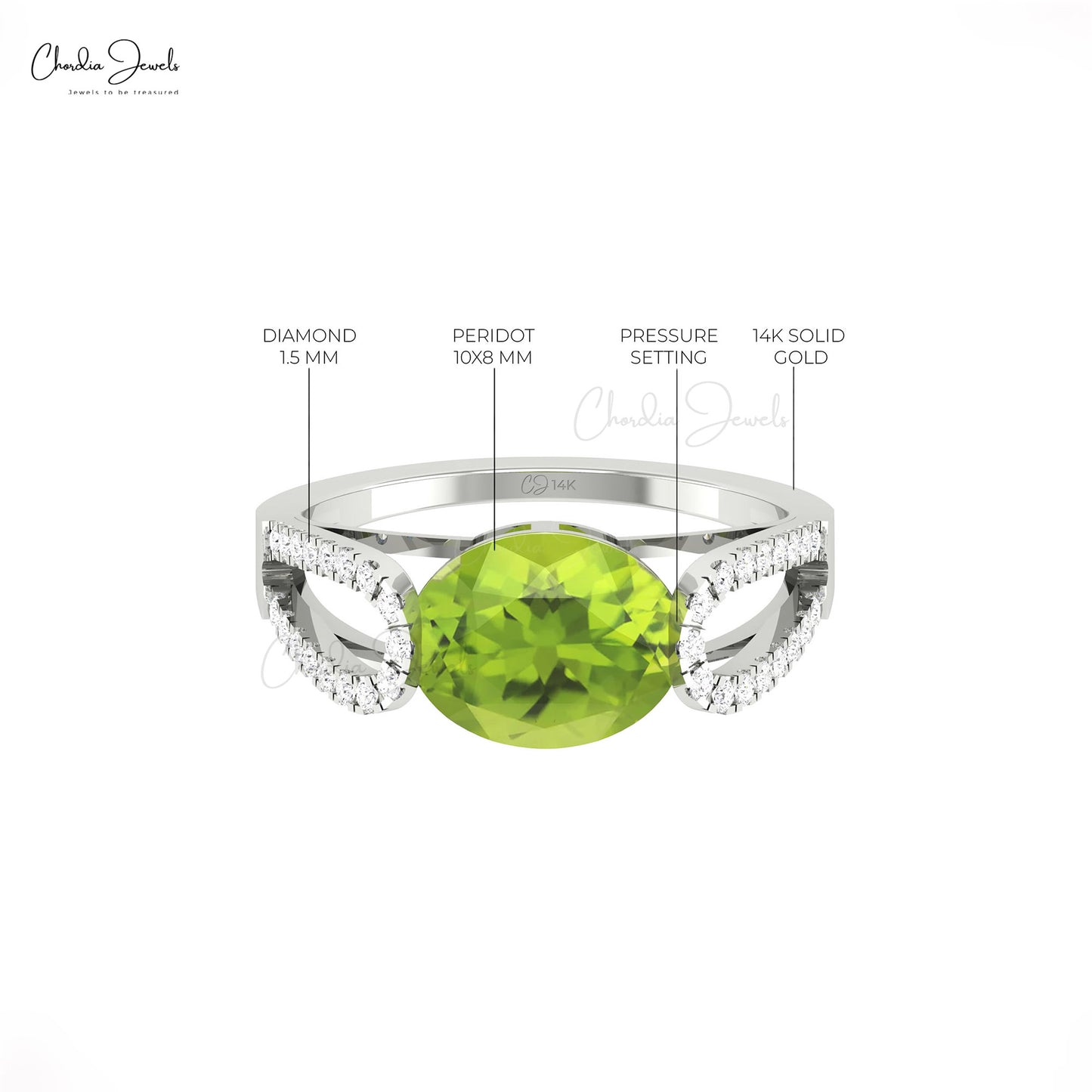 14k Solid Gold Diamond Ring