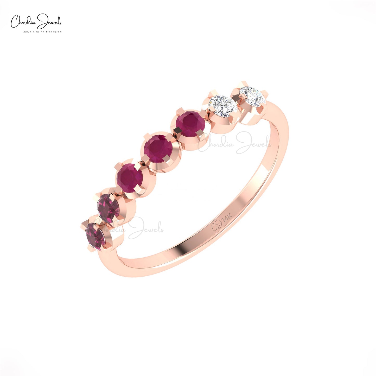 Rhodolite Garnet And Diamond Ring