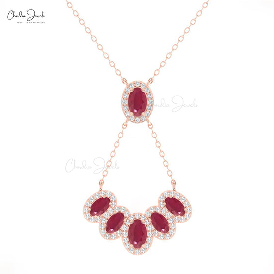 14k Gold Multi Halo Necklace