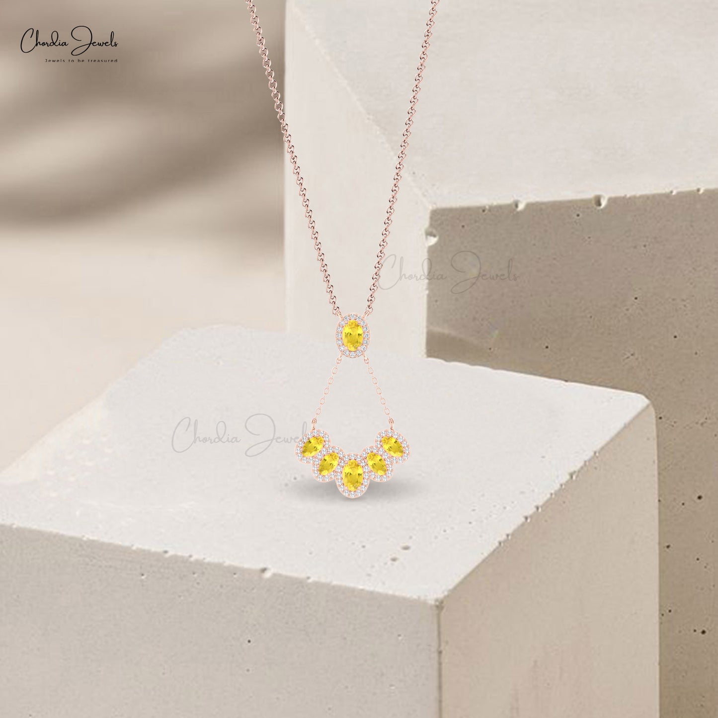 Diamond Multi Halo Necklace