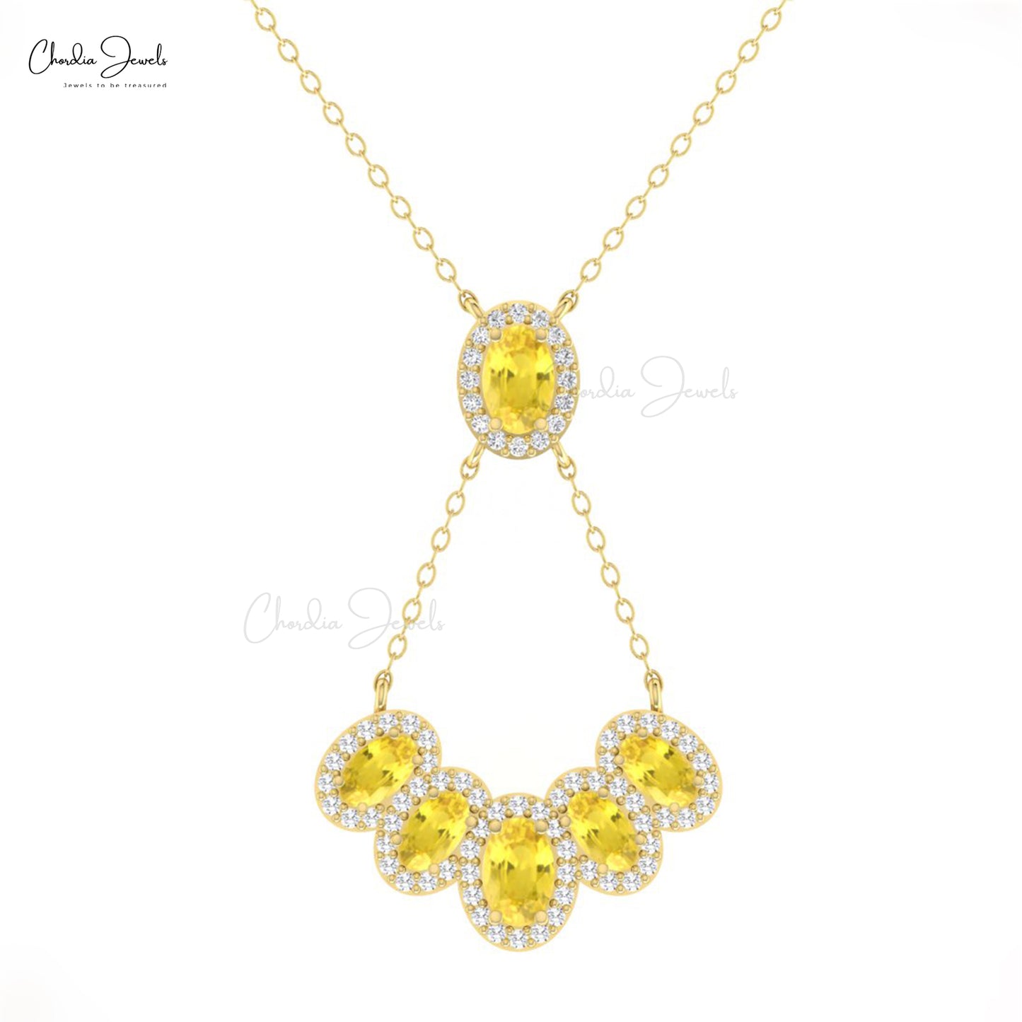 Yellow Sapphire Necklace
