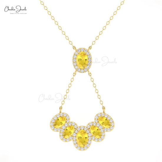 Yellow Sapphire Necklace