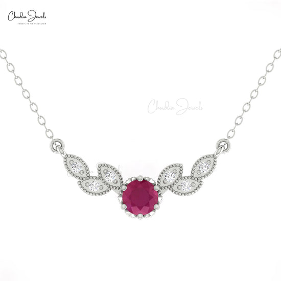 Buy Ruby Chain Necklace For Her