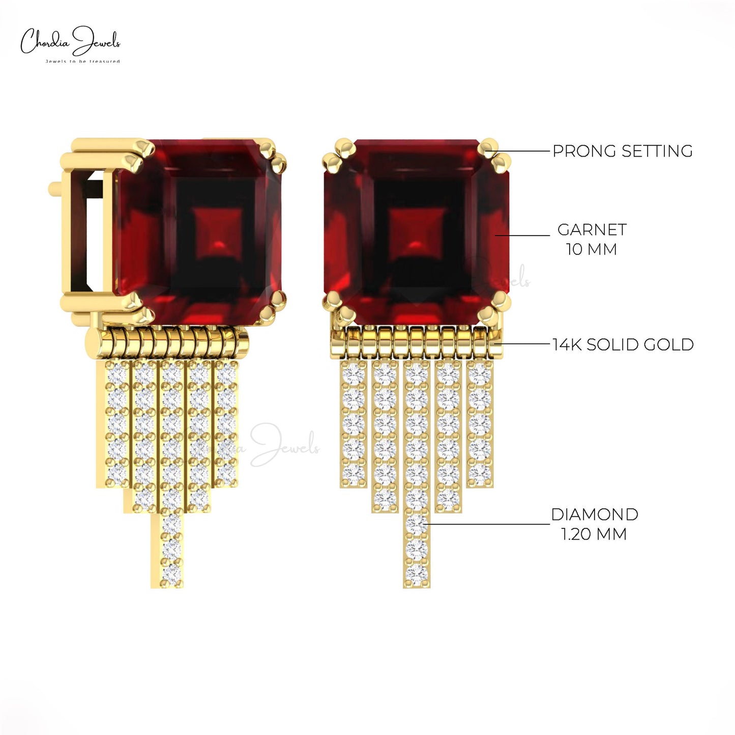 Pave Set Diamond Earrings