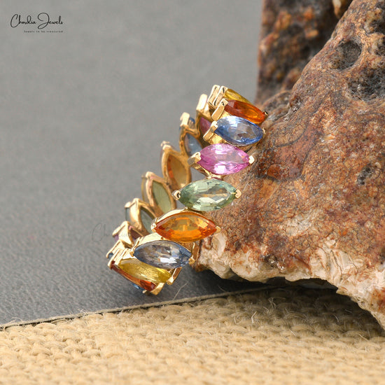 Chordia Jewels Multi Sapphire Eternity Ring