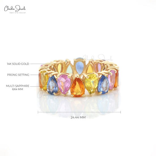 Natural Multi Sapphire Band