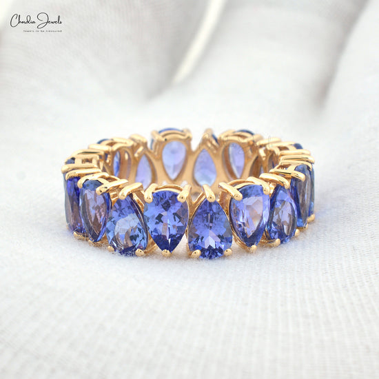 Affordable Tanzanite Eternity Band by Chordia Jewels