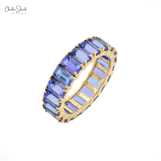 Stylish 14k Gold Tanzanite Ring by Chordia Jewels