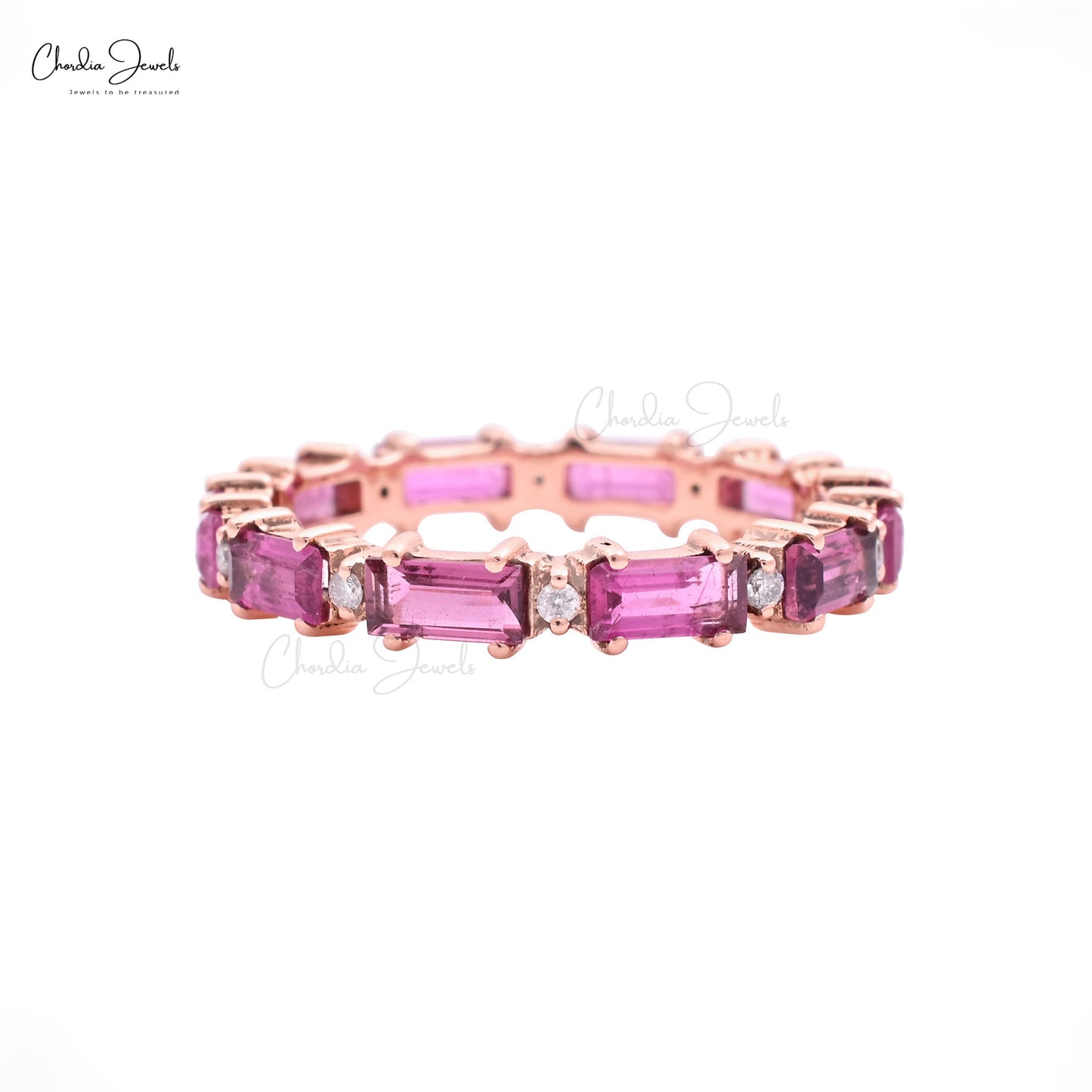 PINK TOURMALINE ETERNITY RING