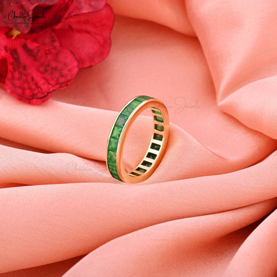 14K GOLD EMERALD RING