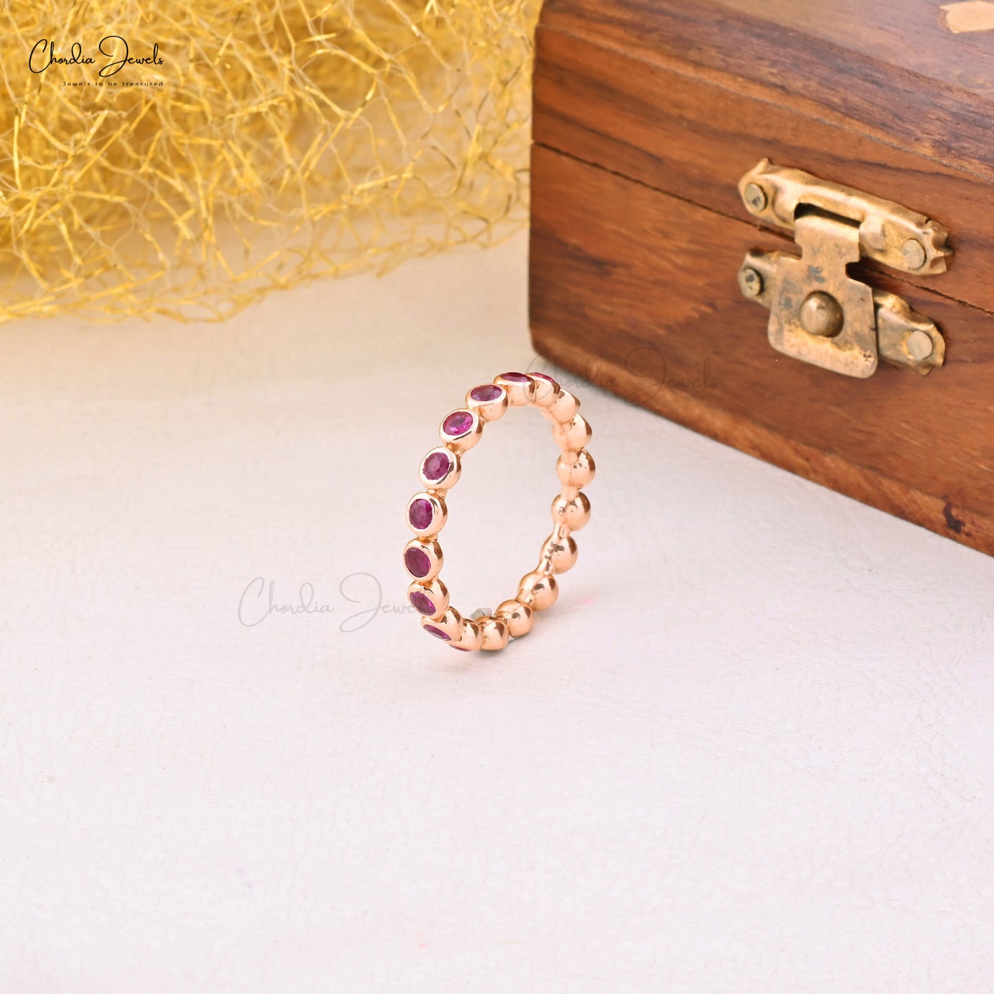 14K GOLD RUBY RING