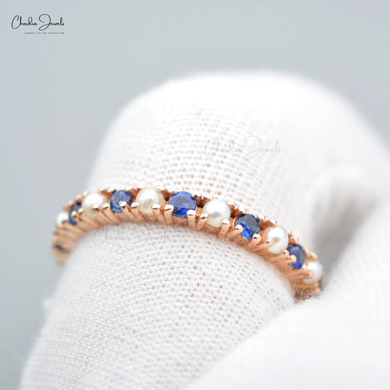 BLUE SAPPHIRE ETERNITY RING