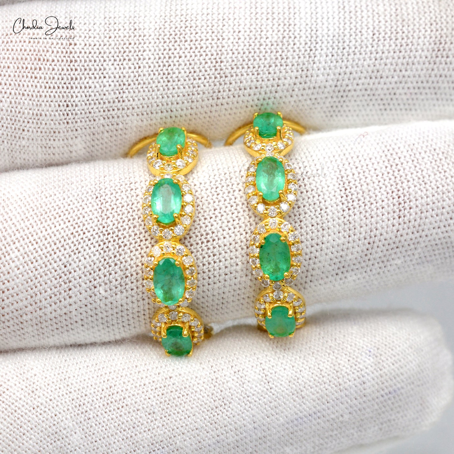 Emerald Hoops