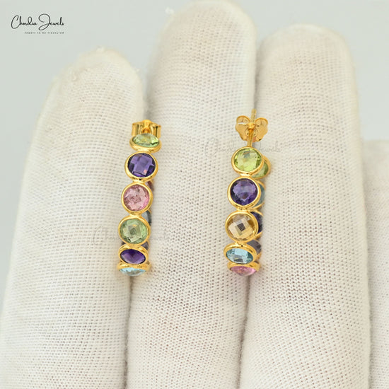 bezel earrings for women